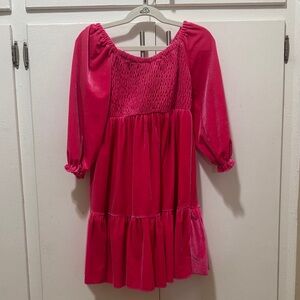 Zunie Vibrant Pink Formal Kids Dress